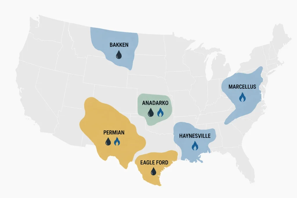 Major Oil and Gas Basins in the US (2026)